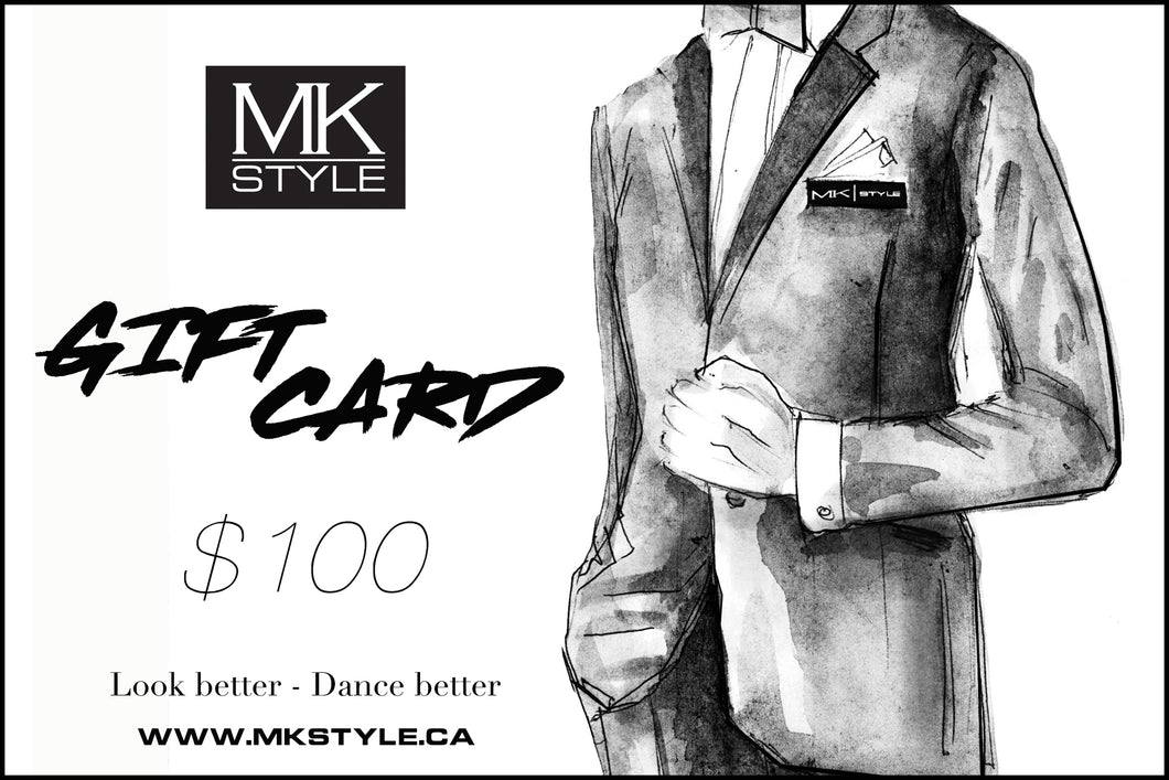 The best present for your partner, teacher, or colleague is a gift card from MKstyle. Dancers are always in need of something: a comfortable shirt, well fitted pants, or some accessories for a dance competition. So make the gift that they really are going to cherish.