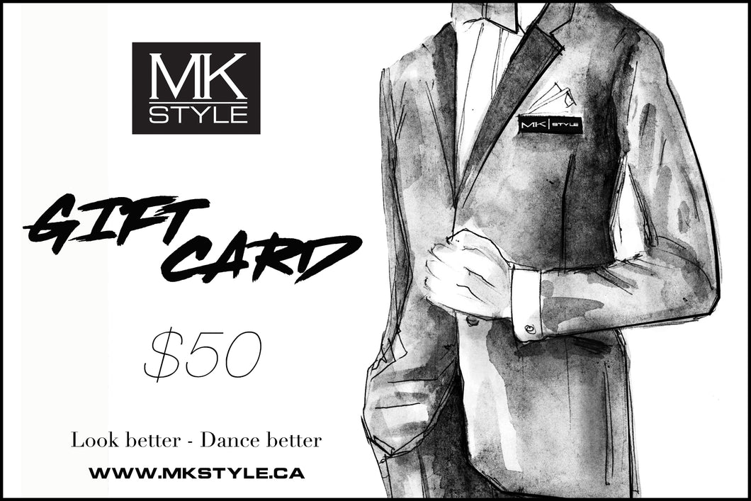 The best present for your partner, teacher, or colleague is a gift card from MKstyle. Dancers are always in need of something: a comfortable shirt, well fitted pants, or some accessories for a dance competition. So make the gift that they really are going to cherish. 