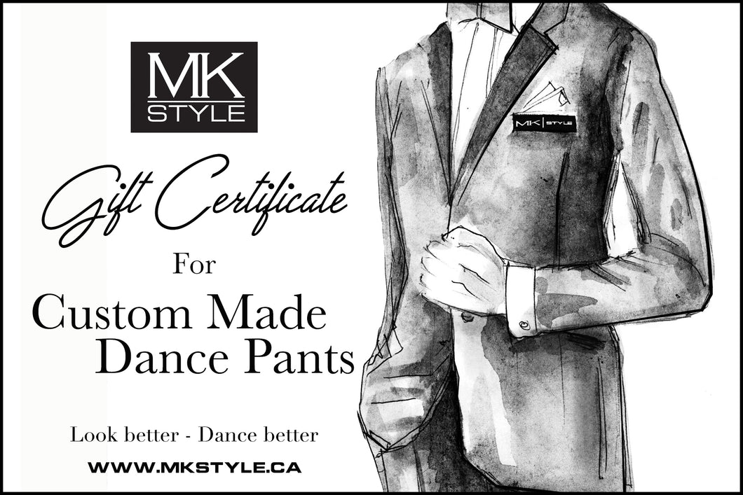Gift Card for Custom Made Dance Pants